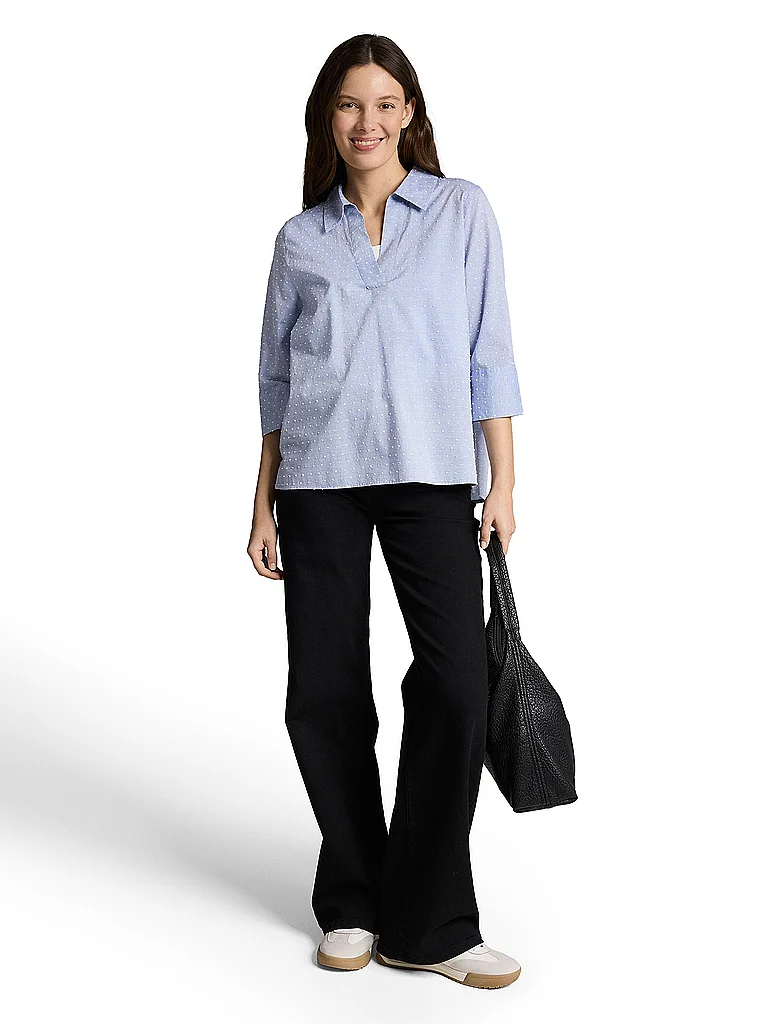 Tom Tailor Damen Langarmhemd 1049804 Blue Heart Design 46 4